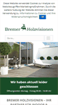 Mobile Screenshot of bremer-holzvisionen.de